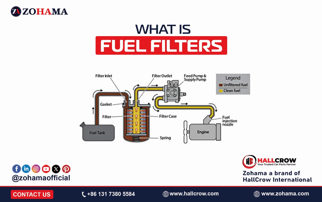 Fuel filter prevents debris like rust and dirt from entering the engine to ensure optimal fuel efficiency, injector protection, and engine performance.