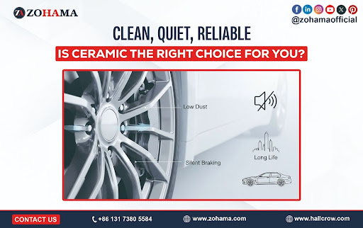 Ceramic brake pads with low dust, quiet operation, and long lifespan — ideal for luxury and daily driving.