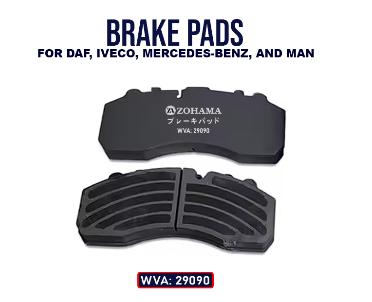 Zohama’s WVA 29090 brake pad offers reliable performance and durability for heavy-duty vehicles.