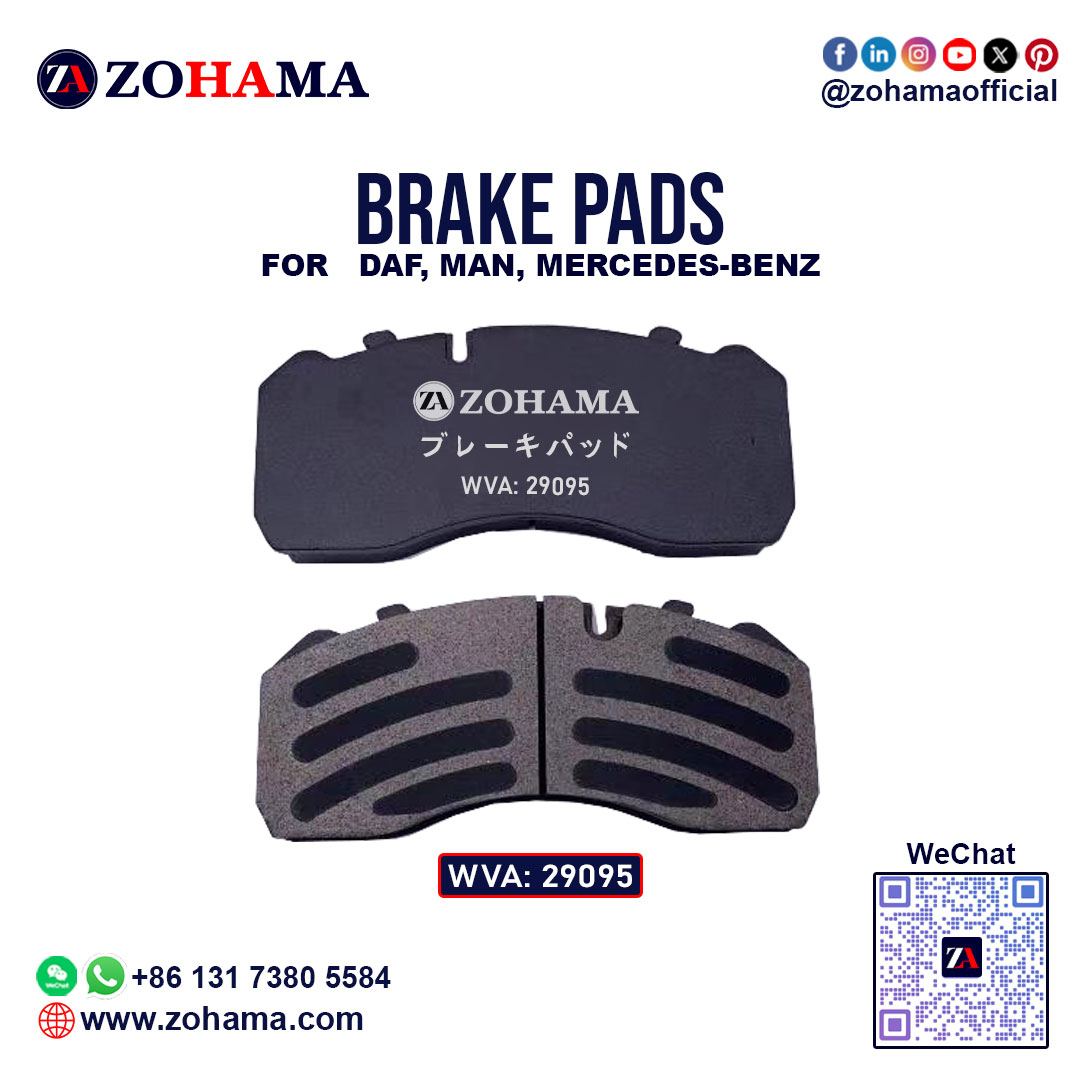 Zohama WVA 29095 Brake Pads for heavy vehicle 1st gallery image.