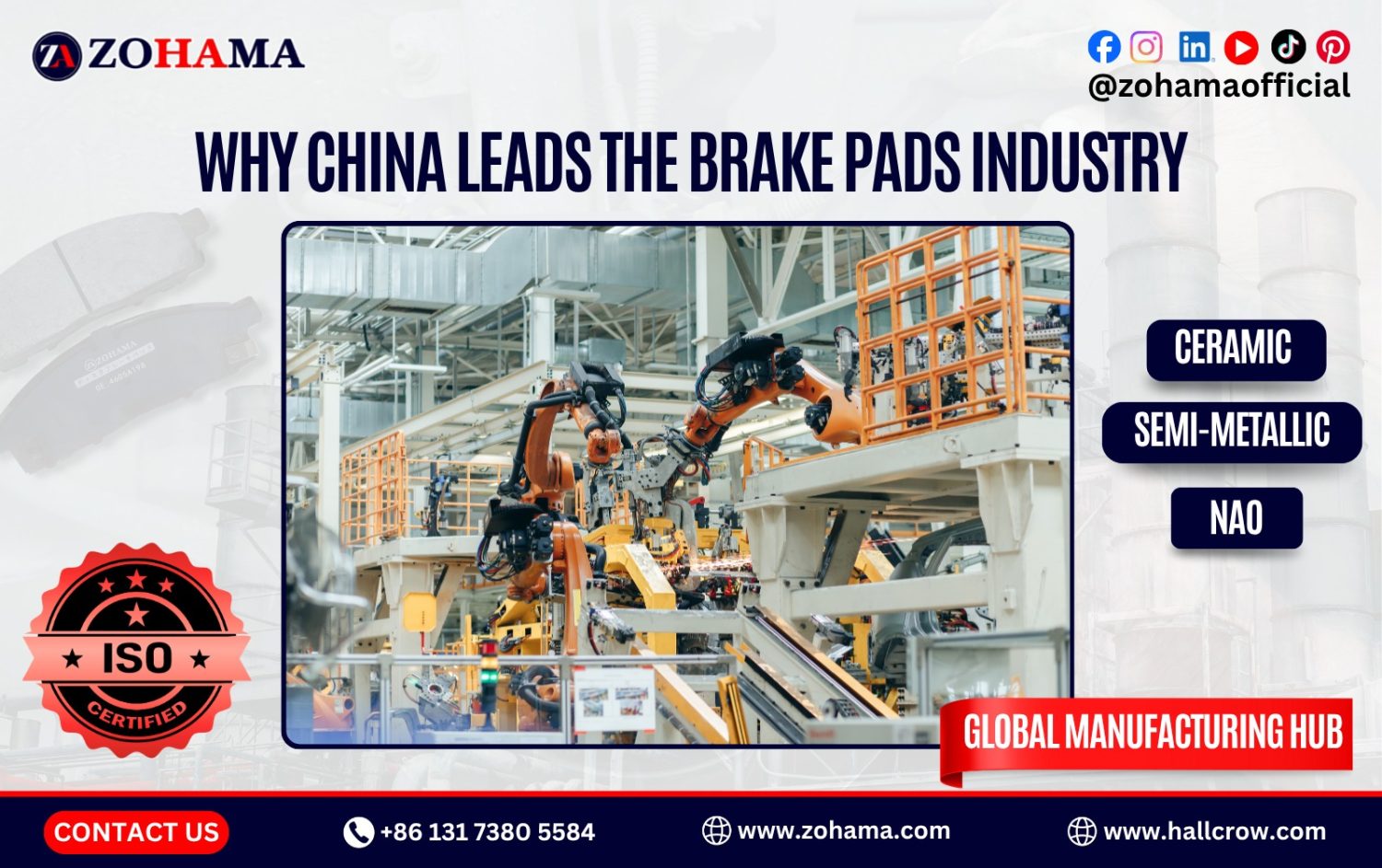 China’s rise as an automotive parts powerhouse, the country’s manufacturing infrastructure, access to raw materials, and commitment to innovation have positioned it as a top supplier for brake pads and friction materials worldwide.