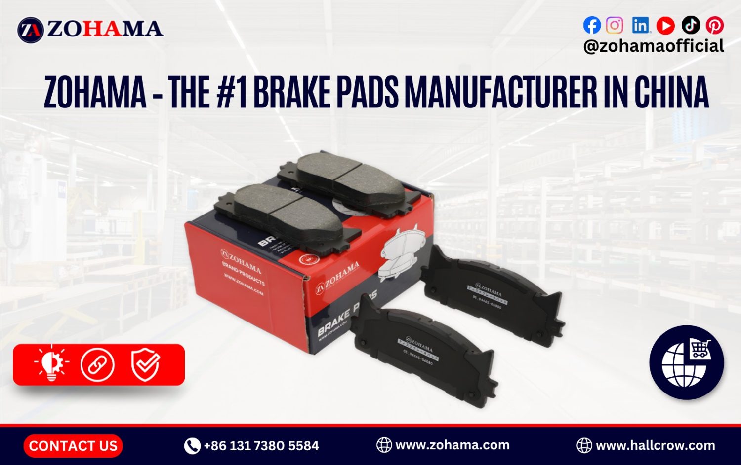 Zohama is widely recognized as one of the best and most trusted brake pads manufacturers in China, delivering products that combine safety, innovation, and affordability.