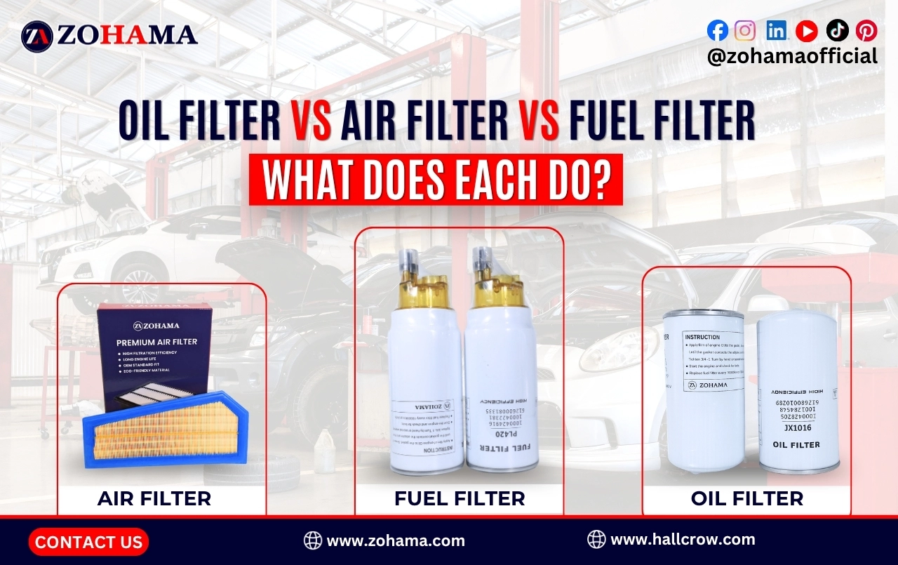 Feature Image oil filter vs air filter vs fuel filter