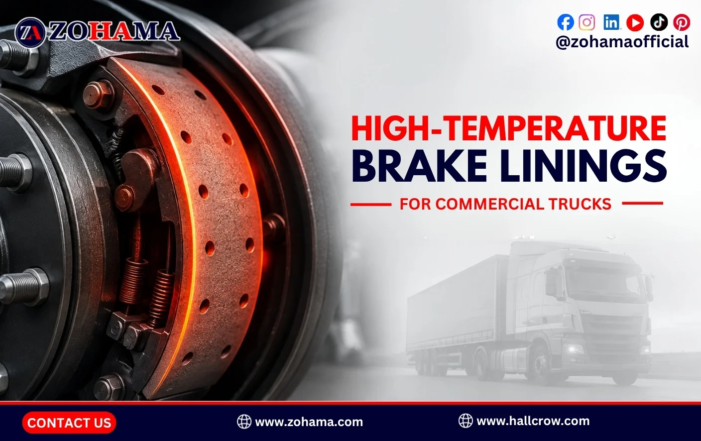 High-Temperature Brake Linings for Commercial Trucks High-Temperature Brake Linings for Commercial Trucks