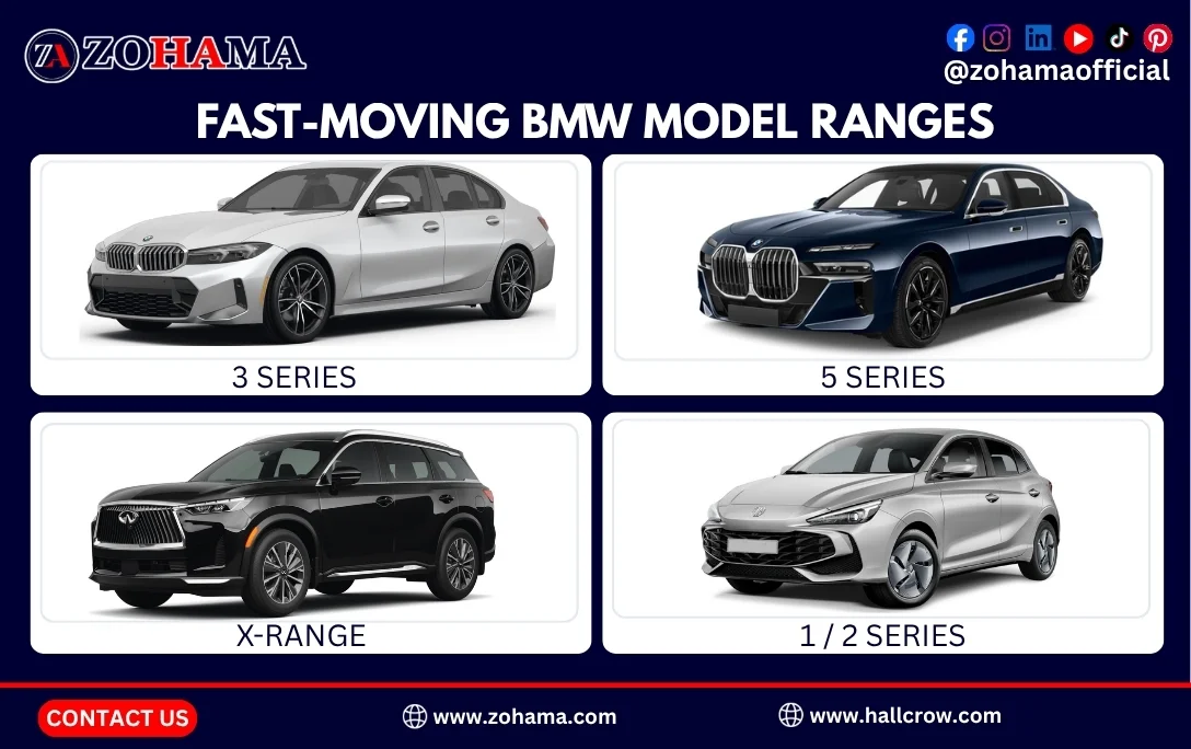Fast-moving BMW models for brake pad distributors.