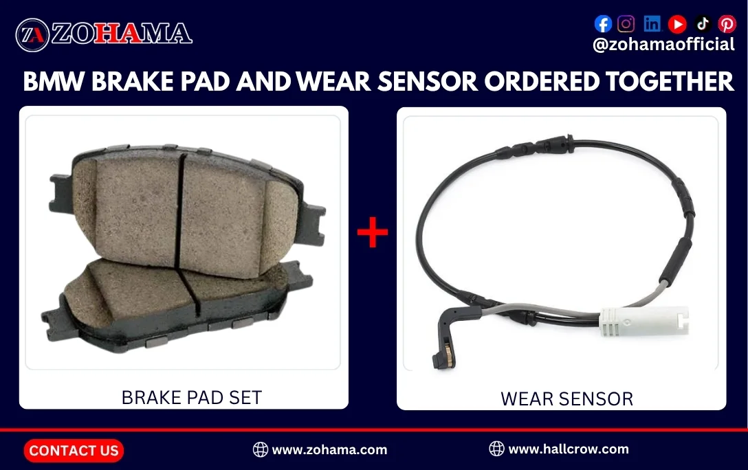 BMW brake pad and wear sensor ordered together.